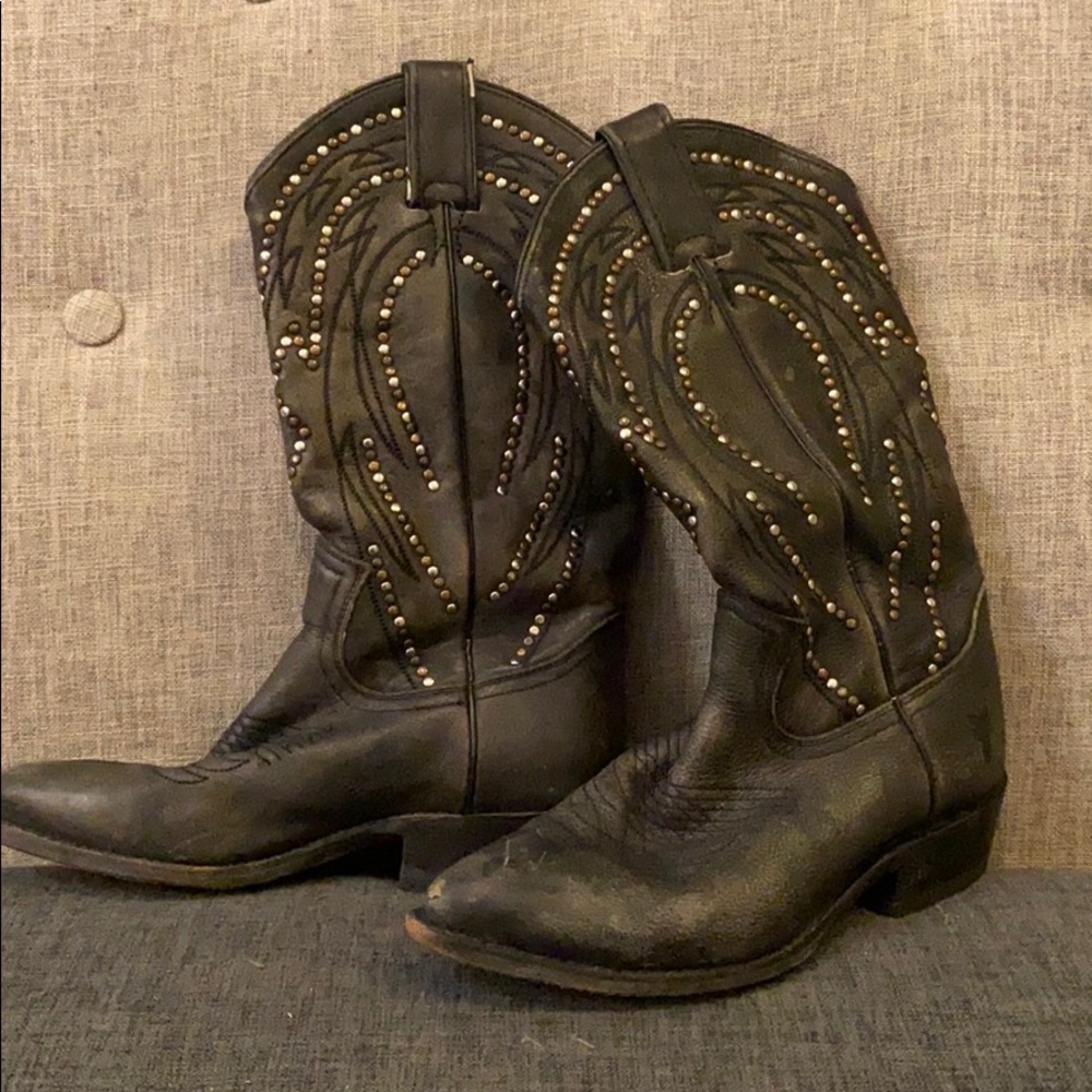 Frye Stud Cowboy Boots